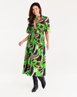 Alden Adair Shelbi Dress In Kimono