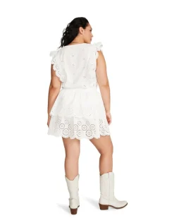 BB Dakota Jayda Ruffle Cotton Eyelet Minidress