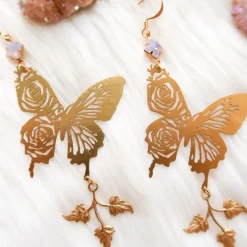 Bohindie Stream Heart Work Earrings