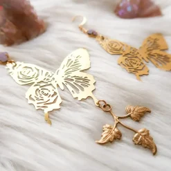 Bohindie Stream Heart Work Earrings