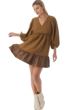 Crosby By Mollie Burch Addison Dress - Sepia