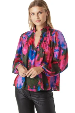 Crosby By Mollie Burch Gabby Blouse Blurred Floral