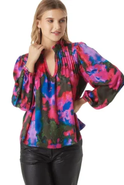 Crosby By Mollie Burch Gabby Blouse Blurred Floral