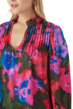 Crosby By Mollie Burch Gabby Blouse Blurred Floral
