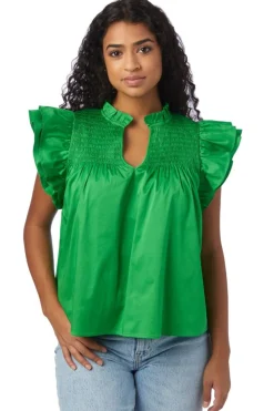 Crosby By Mollie Burch Layla Top - Bright Fern