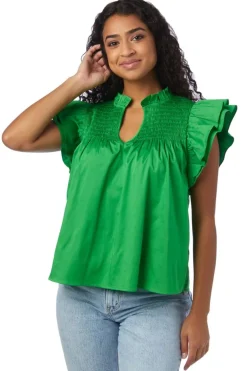 Crosby By Mollie Burch Layla Top - Bright Fern