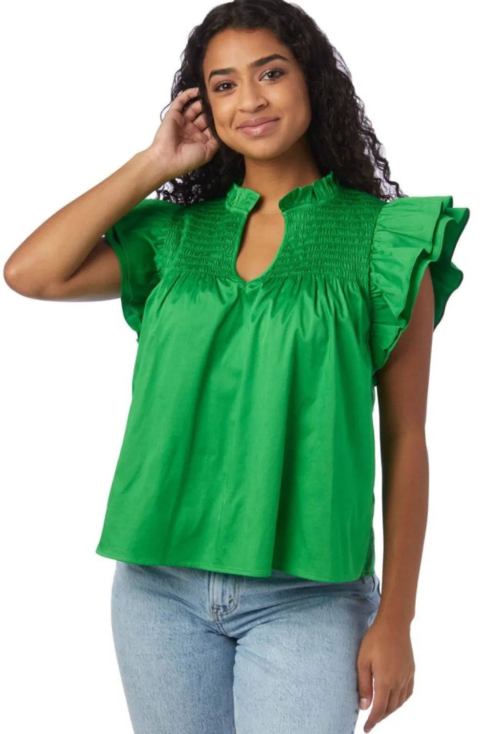 Crosby By Mollie Burch Layla Top - Bright Fern