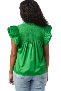 Crosby By Mollie Burch Layla Top - Bright Fern