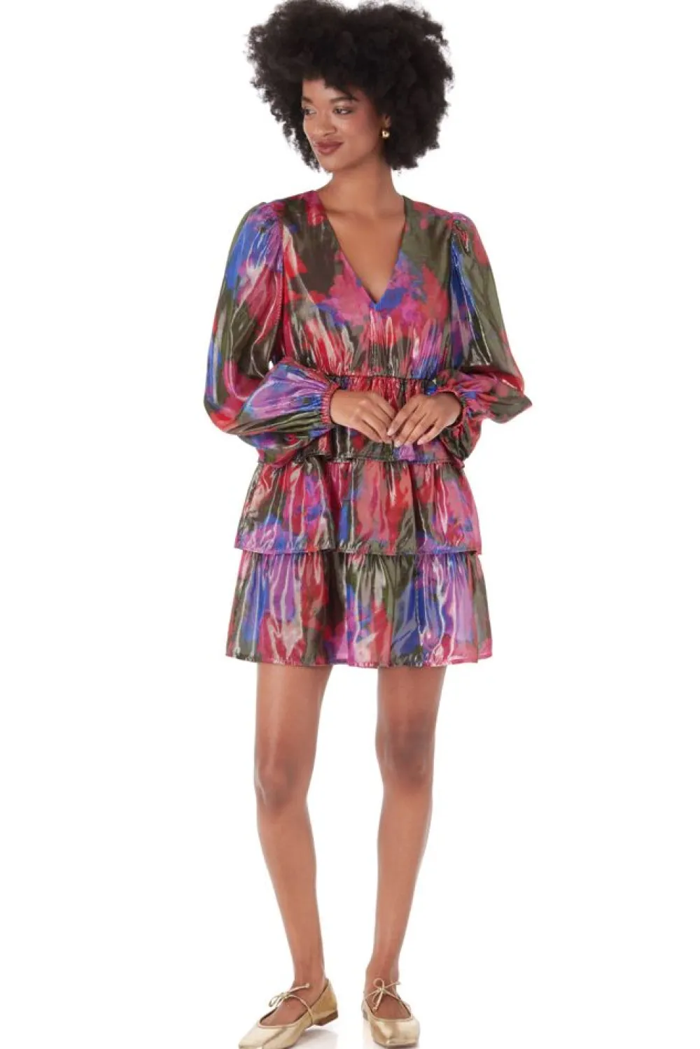 Crosby By Mollie Burch Lauren Dress Blurred Floral