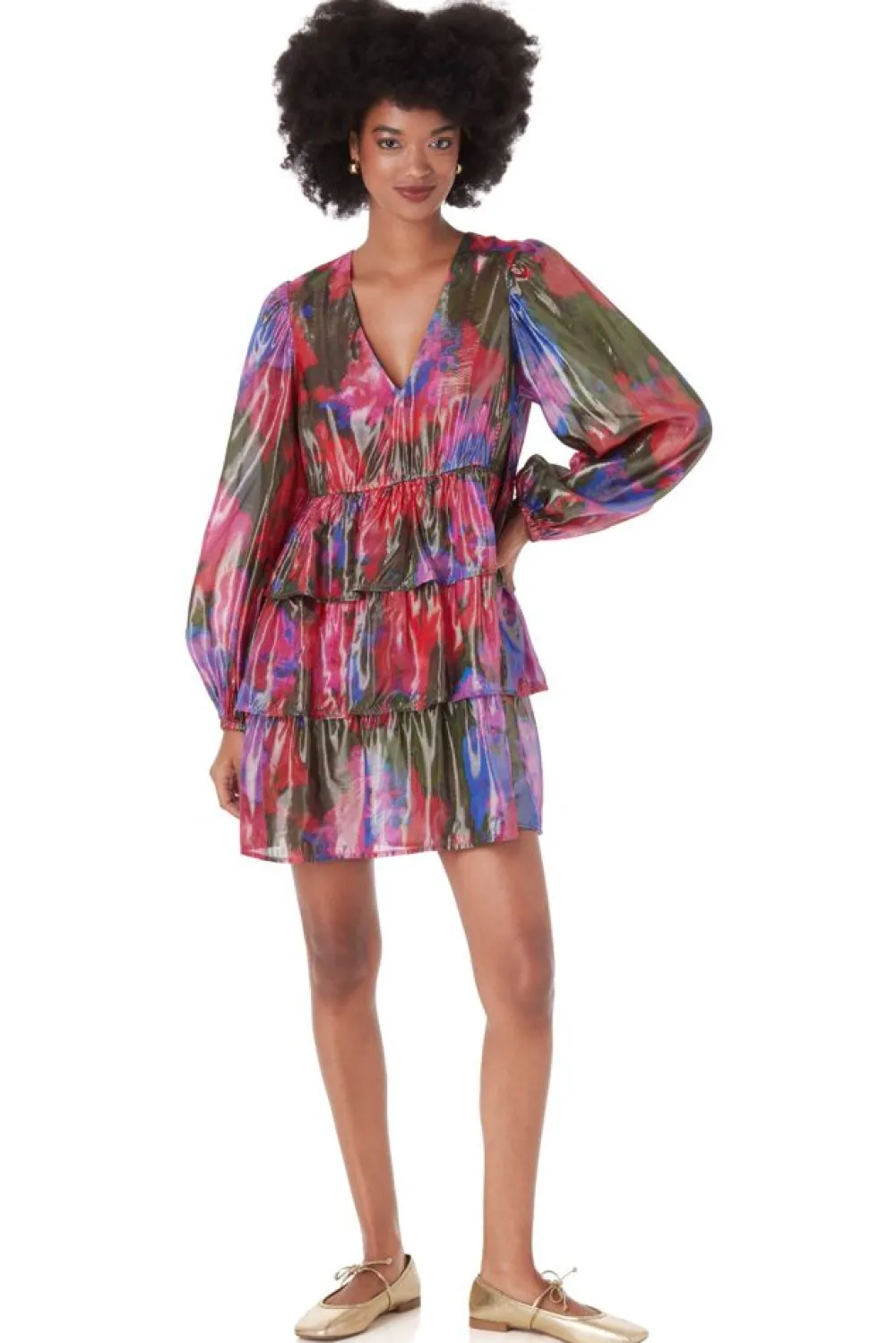 Crosby By Mollie Burch Lauren Dress Blurred Floral