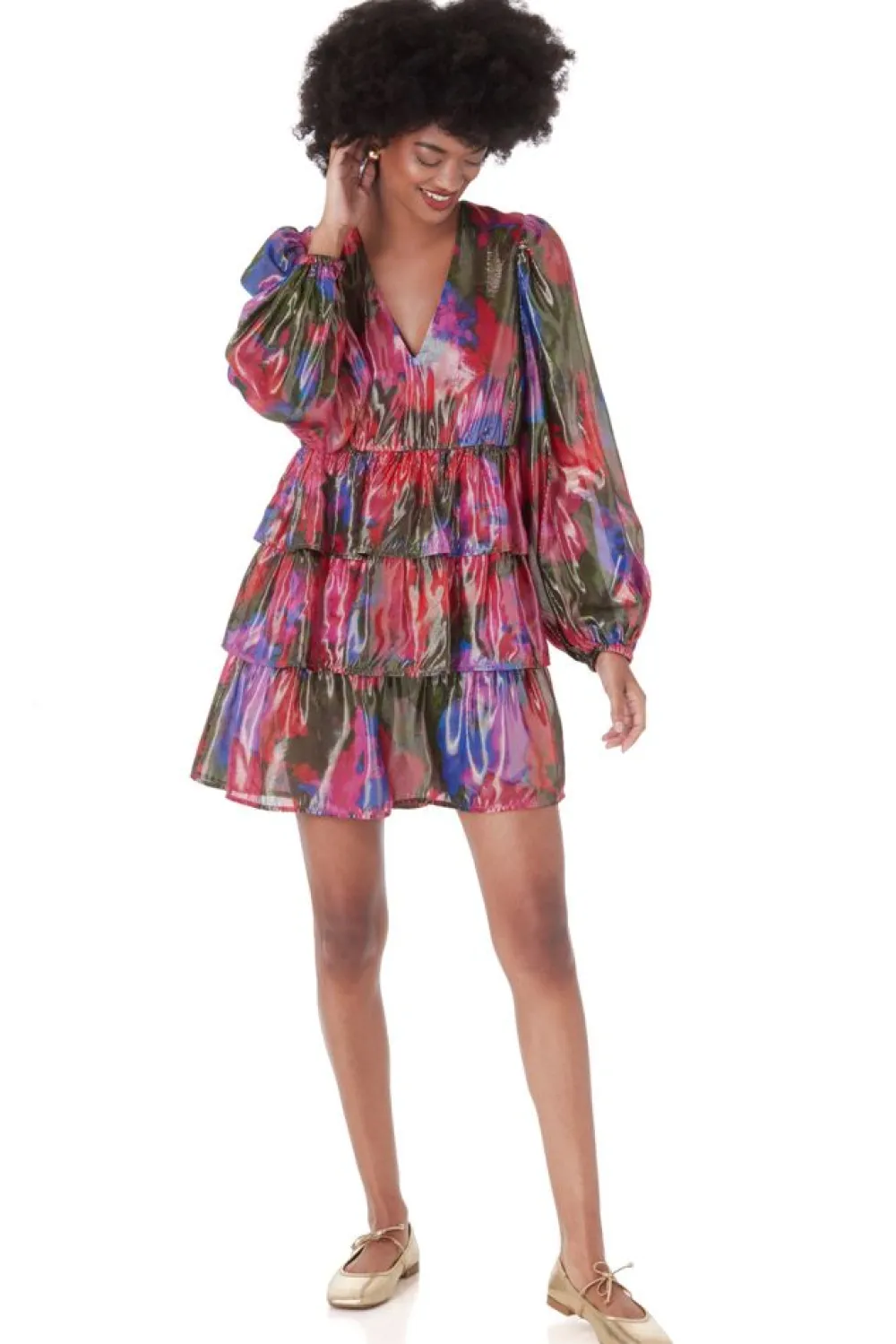 Crosby By Mollie Burch Lauren Dress Blurred Floral