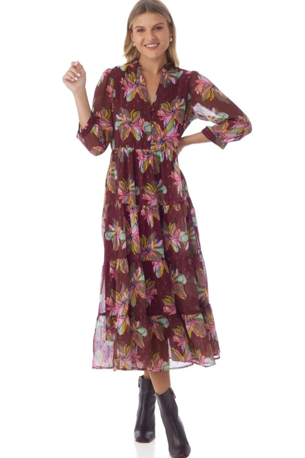 Crosby By Mollie Burch Macrostie Dress - Gallery Floral