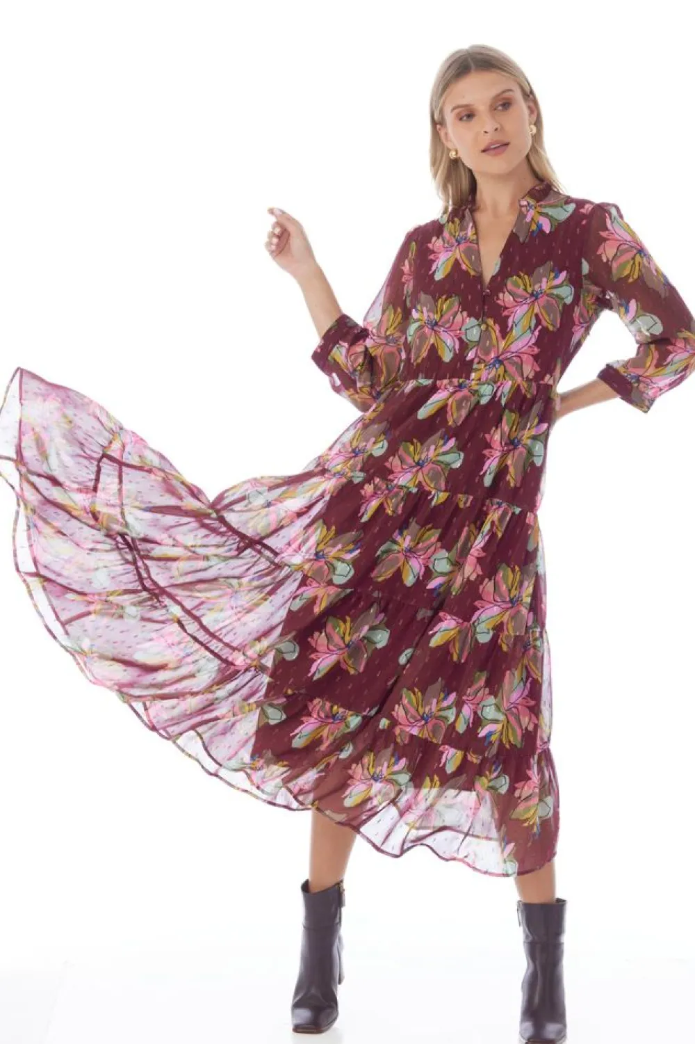 Crosby By Mollie Burch Macrostie Dress - Gallery Floral