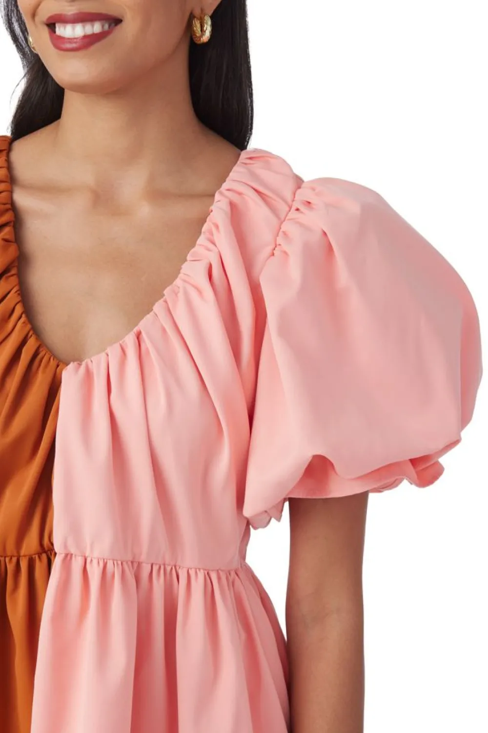 Crosby By Mollie Burch Raines Dress Salmon/Clay
