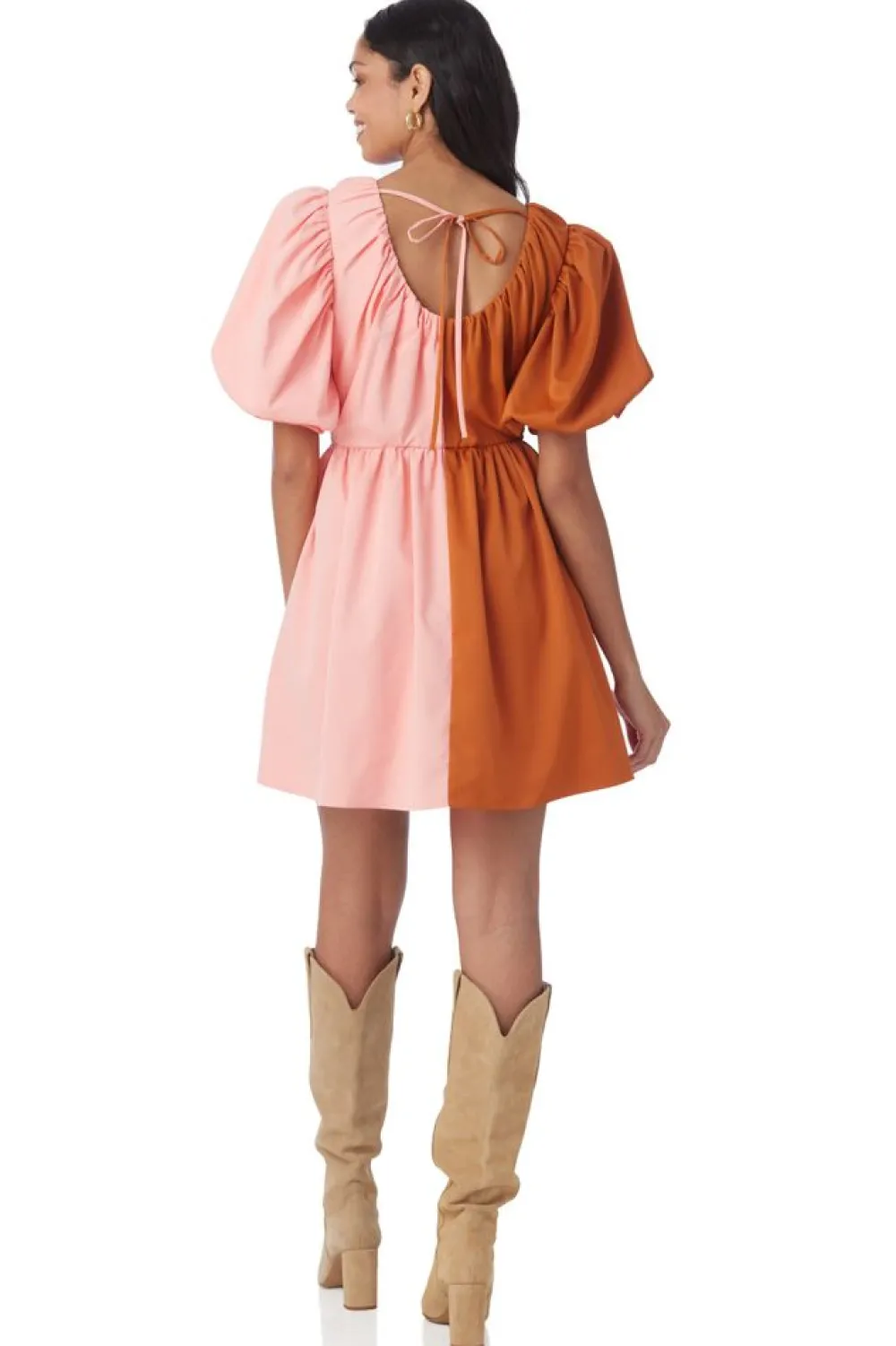 Crosby By Mollie Burch Raines Dress Salmon/Clay
