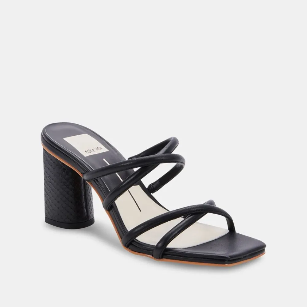 Dolce Vita Patsi Black Heel Sandal