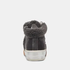 Dolce Vita Zilvia Plush Sneakers Anthracite Suede
