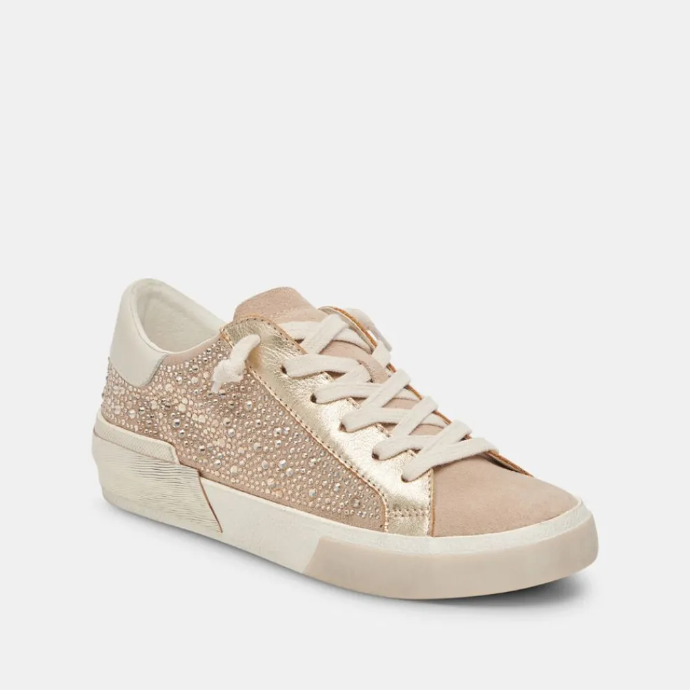Dolce Vita Zina Crystal Gold Suede