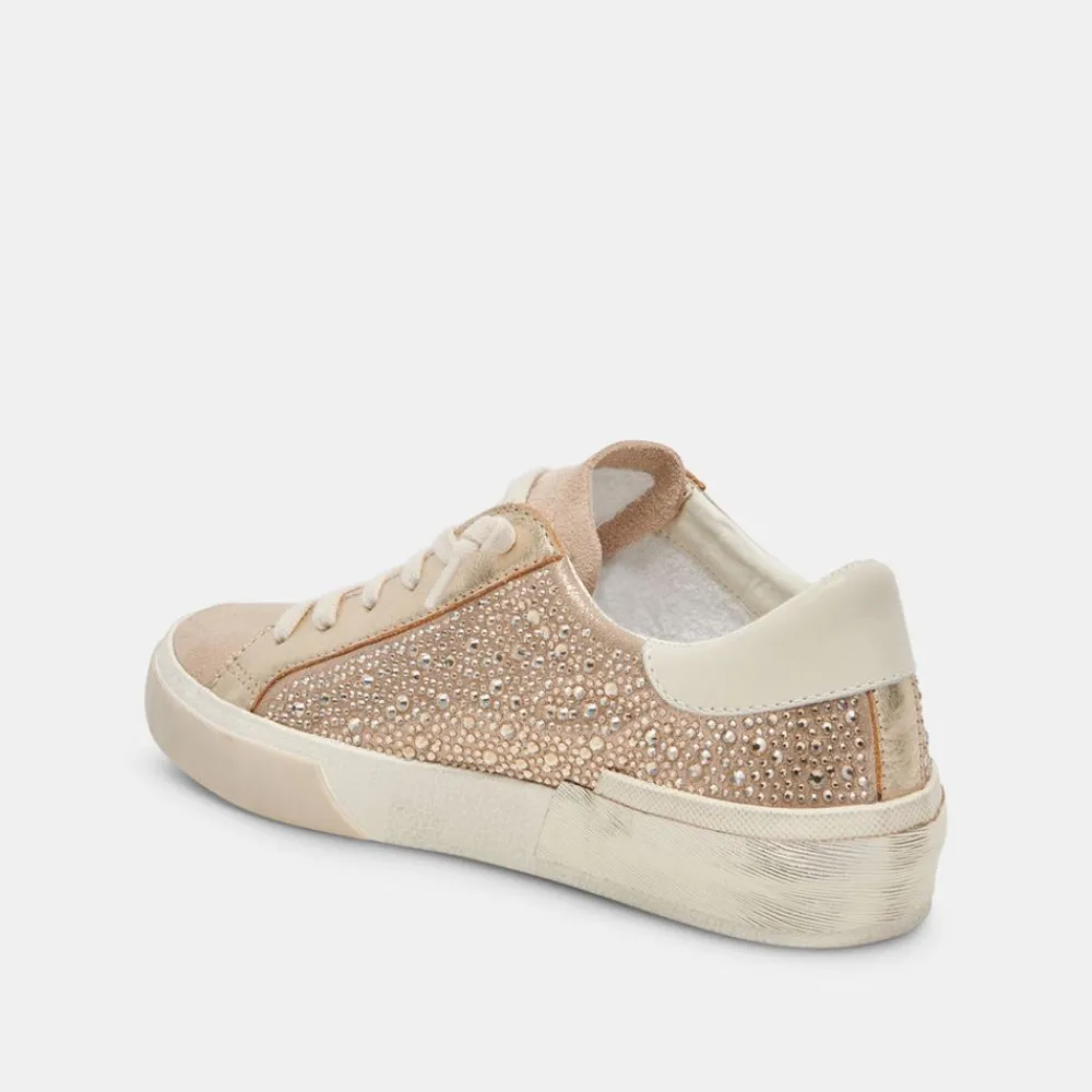 Dolce Vita Zina Crystal Gold Suede