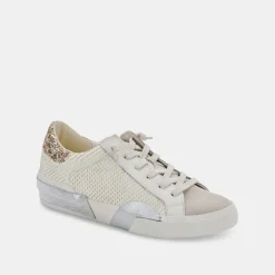 Dolce Vita Zina Embossed White Sneaker