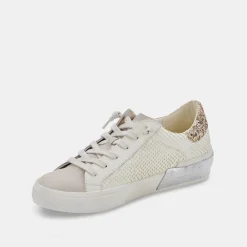 Dolce Vita Zina Embossed White Sneaker