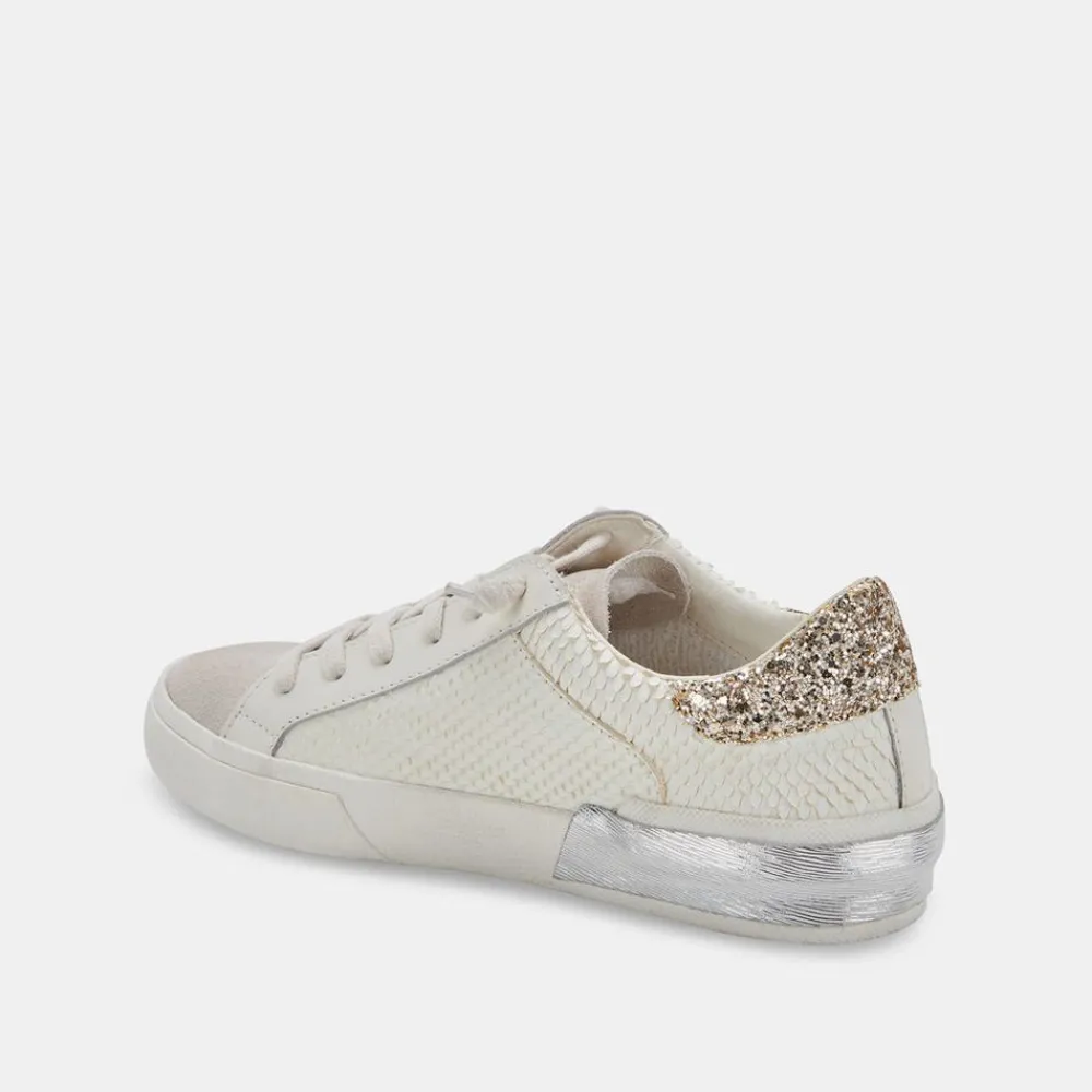 Dolce Vita Zina Embossed White Sneaker