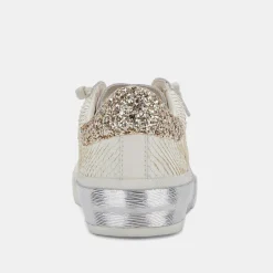 Dolce Vita Zina Embossed White Sneaker