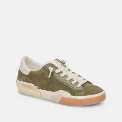 Dolce Vita Zina Plush Moss Perforated Suede