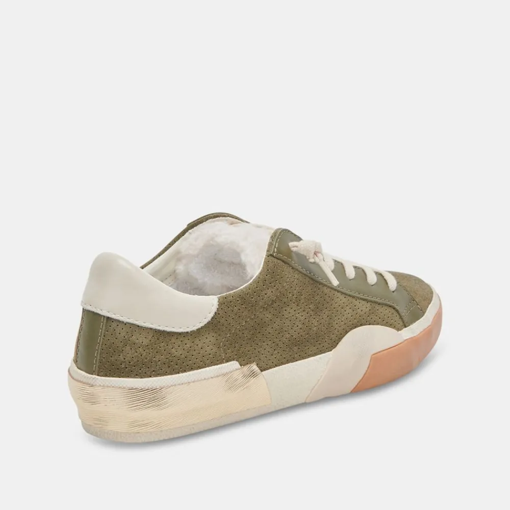 Dolce Vita Zina Plush Moss Perforated Suede