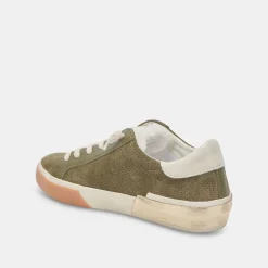 Dolce Vita Zina Plush Moss Perforated Suede