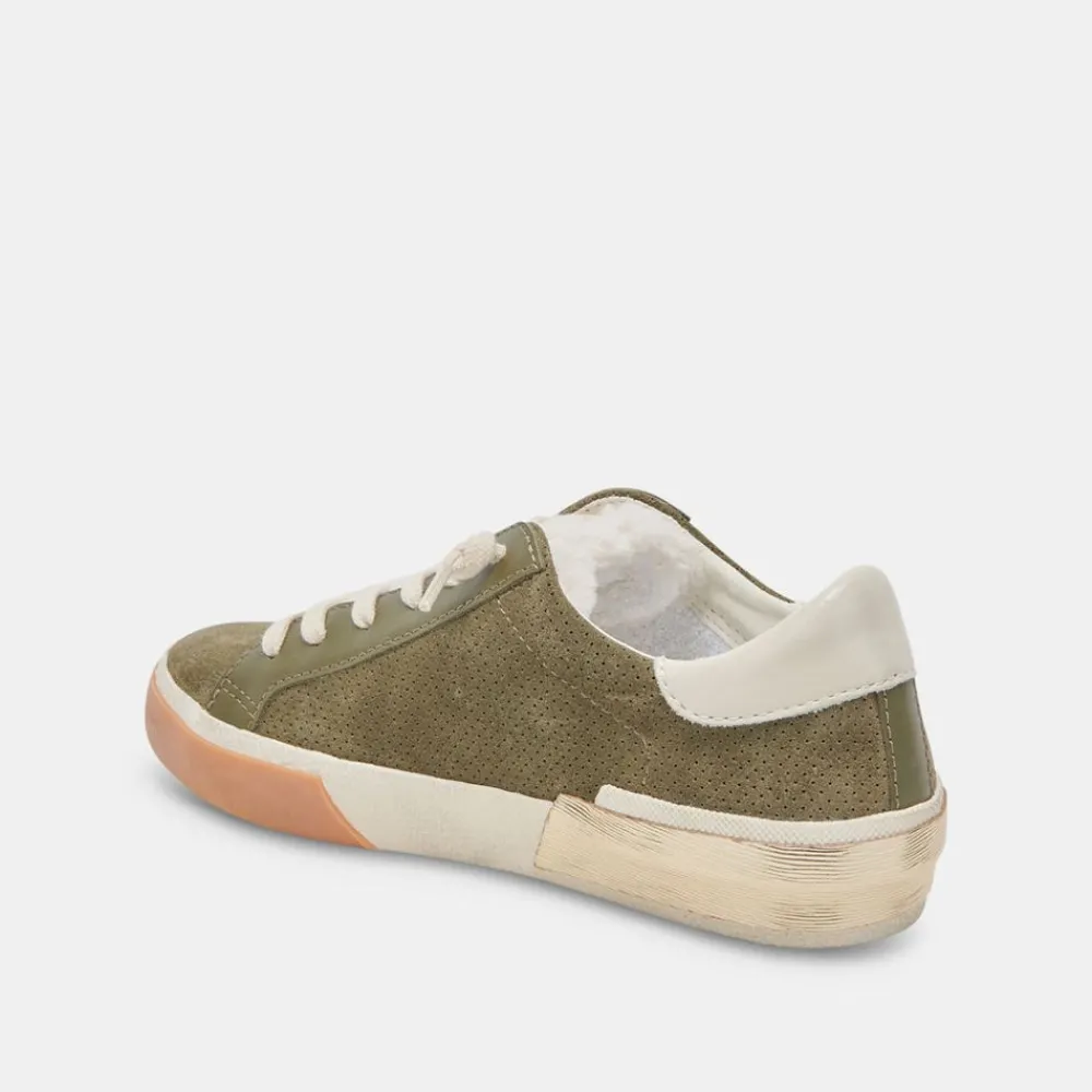 Dolce Vita Zina Plush Moss Perforated Suede