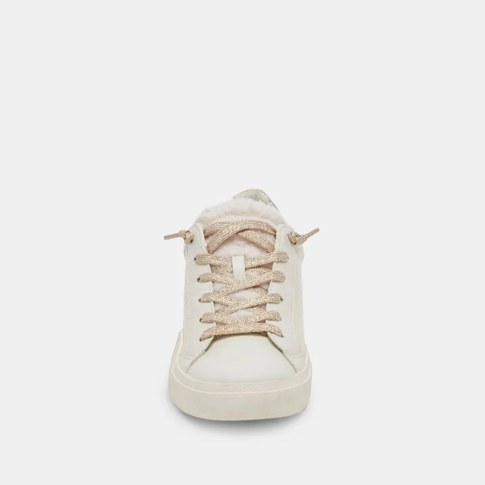 Dolce Vita Zina Plush White Sliced Leather