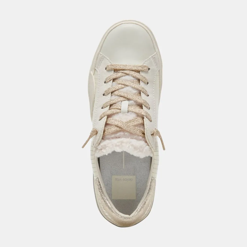 Dolce Vita Zina Plush White Sliced Leather