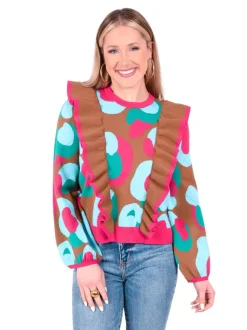 Emily McCarthy Lillian Sweater Meadowbrook Spot Cheetah