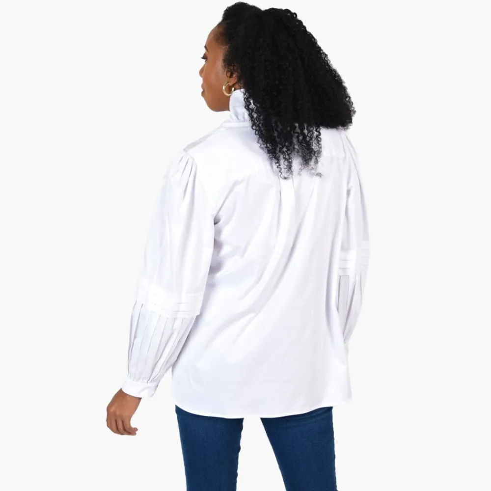 Emily McCarthy Oxford Shirt White Linen