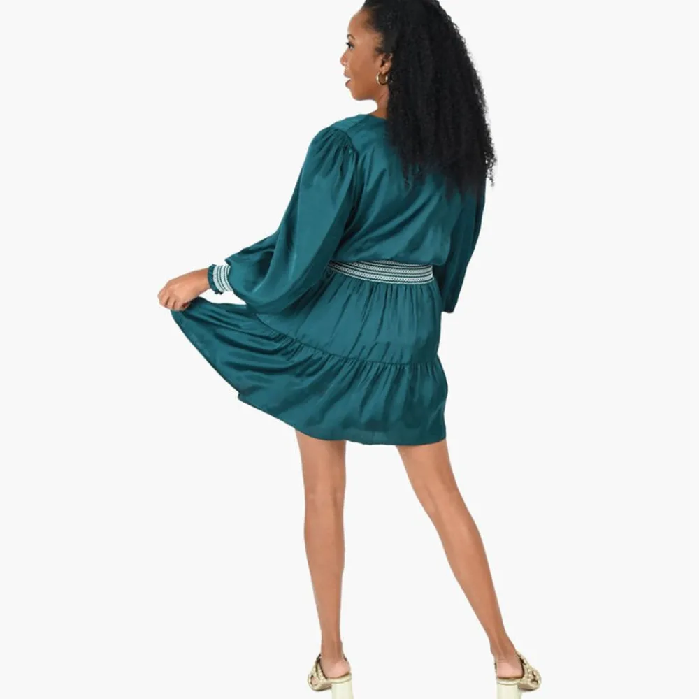 Emily McCarthy Penelope Dress Botanical Green
