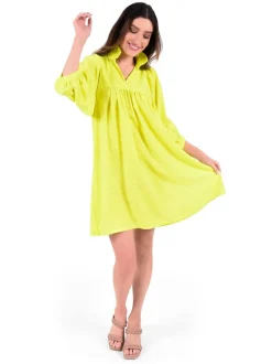 Emily McCarthy Stella Dress Chartreuse Cheetah