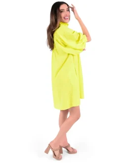 Emily McCarthy Stella Dress Chartreuse Cheetah