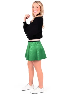 Emily McCarthy Sydney Skirt Evergreen Cheetah