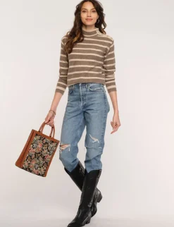 Heartloom Fink Sweater In Taupe