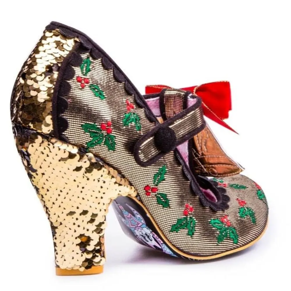Irregular Choice Jingle Bells Gold