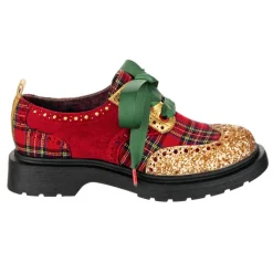 Irregular Choice Smart N Spiffy Christmas Plaid
