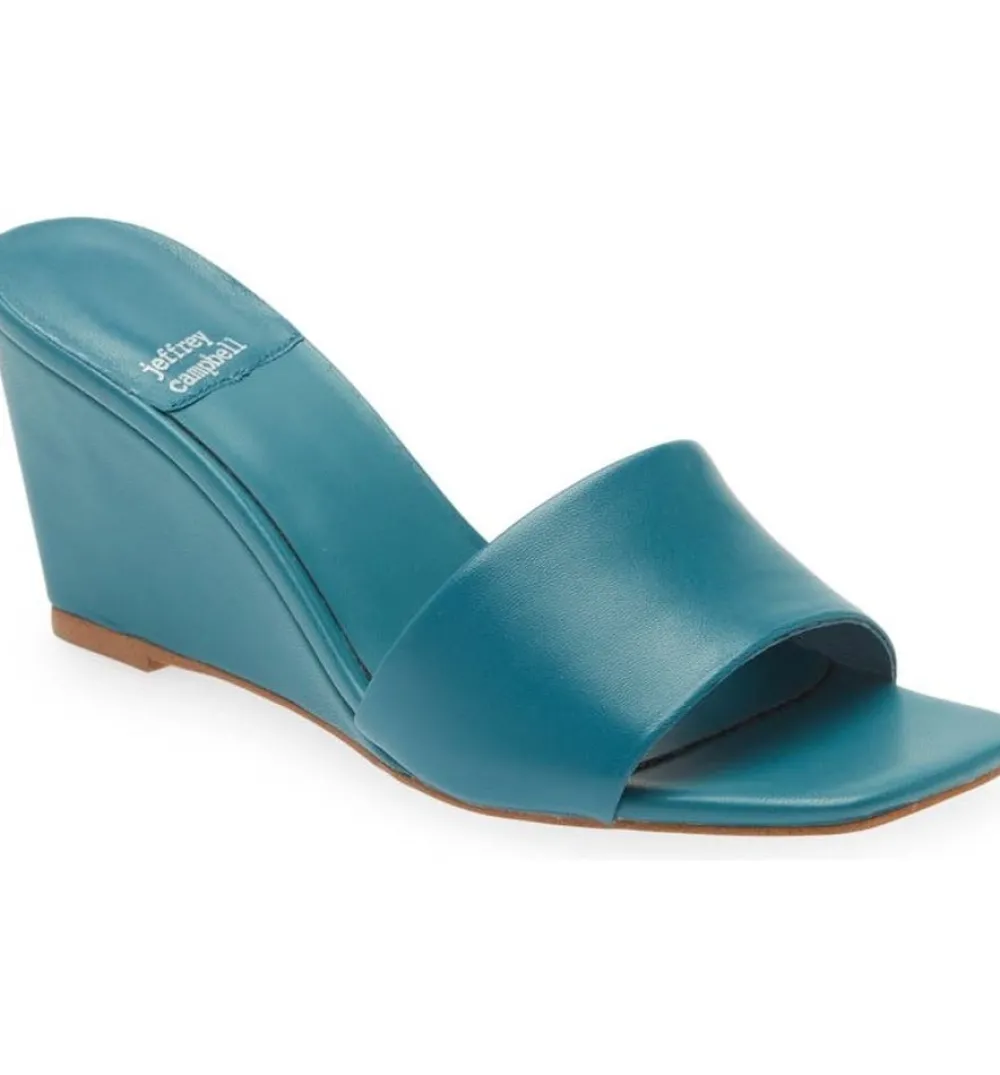 Jeffrey Campbell Appetit Teal Wedge