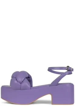 Jeffrey Campbell Braided Platform Sandal Lilac
