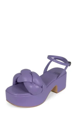 Jeffrey Campbell Braided Platform Sandal Lilac