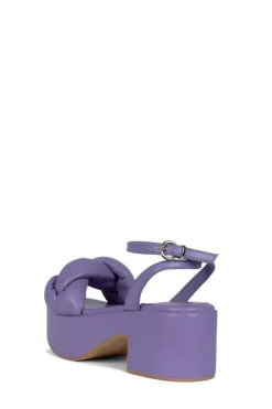 Jeffrey Campbell Braided Platform Sandal Lilac