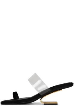 Jeffrey Campbell Calculate Black Suede Sandal