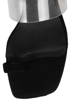 Jeffrey Campbell Calculate Black Suede Sandal