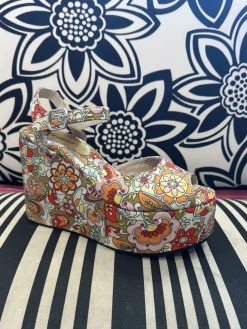 Jeffrey Campbell Dazing Floral Wedge Sandal