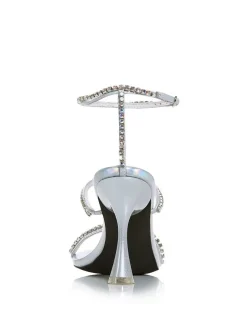 Jeffrey Campbell Demonica Silver Iridescent Combo